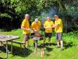 Members grilling at Field Day
