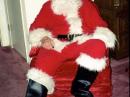 Mickey Hicks, WO6T, ready
to rumble as Santa, W6S.